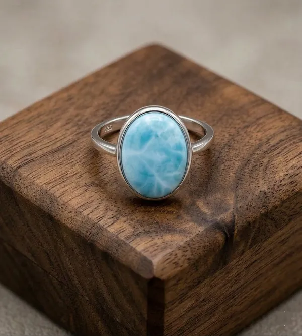 Handmade_Larimar_Ring_in_925_Sterling_Silver,_Natural_Oval_Blue_Gemstone_Ring_for_Women,_Minimalist_Silver_Ring,_Tropical_Inspired_Jewelry,_Everyday_Statement_Ring