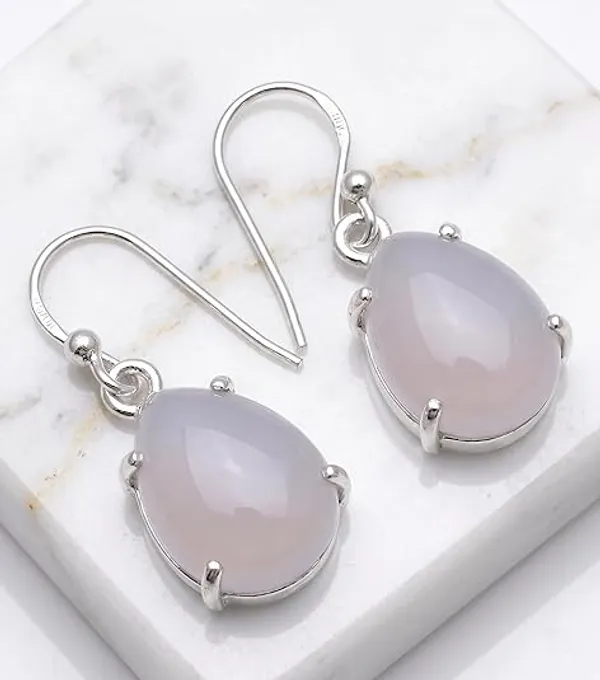 JUS_925_Sterling_Silver_Moonstone_Dangle_Earrings_for_Women_Oval_Cabochon_Natural_Gemstone_Drop_Earrings_Handmade_Minimalist_Artisan_Silver_Everyday_Fashion_June_Birthstone_Jewelry
