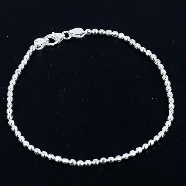 JUS_925_Sterling_Silver_Ball_Bead_Chain_Bracelet_for_Women_&_Men_Minimalist_Polished_Bead_Link_Bracelet_Durable_Lobster_Clasp_Lightweight_Everyday_Jewelry_8_Inch