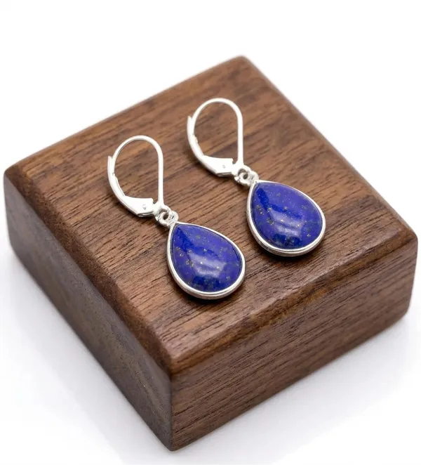 Lapis_Lazuli_Teardrop_Dangle_Earrings_in_925_Sterling_Silver_Natural_Blue_Gemstone_Leverback_Drop_Earrings_for_Women_Elegant_Handmade_Statement_Jewelry_Gift