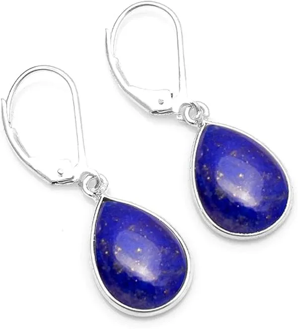 Lapis_Lazuli_Teardrop_Dangle_Earrings_in_925_Sterling_Silver_Natural_Blue_Gemstone_Leverback_Drop_Earrings_for_Women_Elegant_Handmade_Statement_Jewelry_Gift