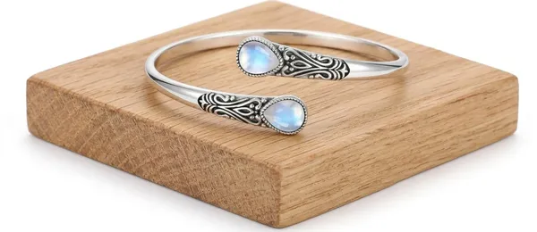 White_And_Light_Blue_Silver_Premium_Bracelet_For_Women