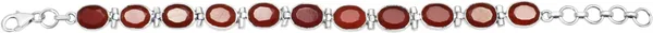JUS_925_Sterling_Silver_Natural_Carnelian_Oval_Link_Bracelet_Handmade_Red_Gemstone_Bracelet_with_Secure_Lobster_Clasp