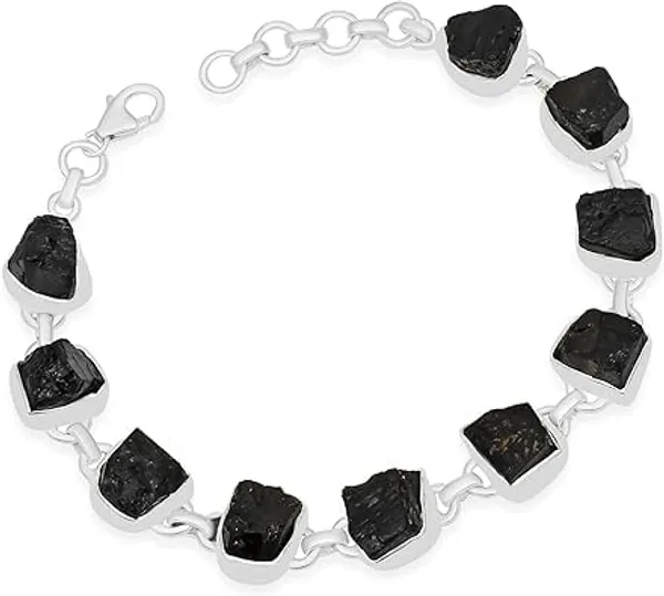 Black_Onyx_And_Silver_Premium_Bracelet_For_Women