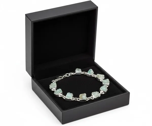 Natural_Blue_Aquamarine_Gemstone_Handmade_Raw_Stone_Link_Bracelet