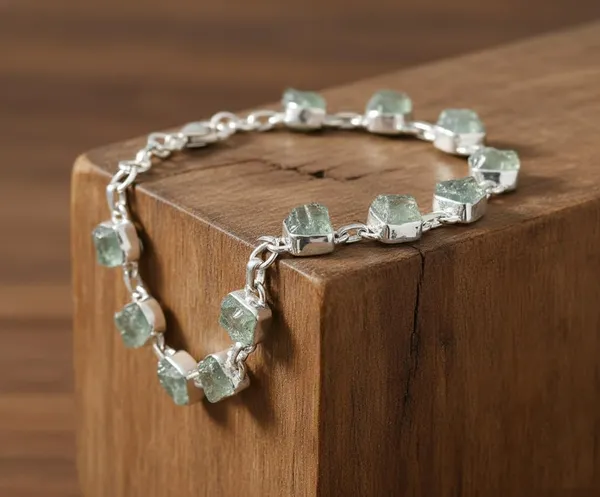 Natural_Blue_Aquamarine_Gemstone_Handmade_Raw_Stone_Link_Bracelet