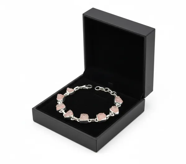 JUS_925_Sterling_Silver_Rough_Multi_Gemstone_Bracelet_Handmade_Raw_Stone_Link_Bracelet_For_Women