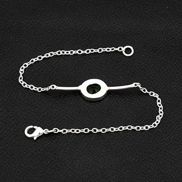 JUS_925_Sterling_Silver_Natural_Peridot_Bracelet_Oval_Green_Gemstone_Link_Chain_Bracelet_with_Lobster_Clasp_Adjustable_Fine_Jewelry