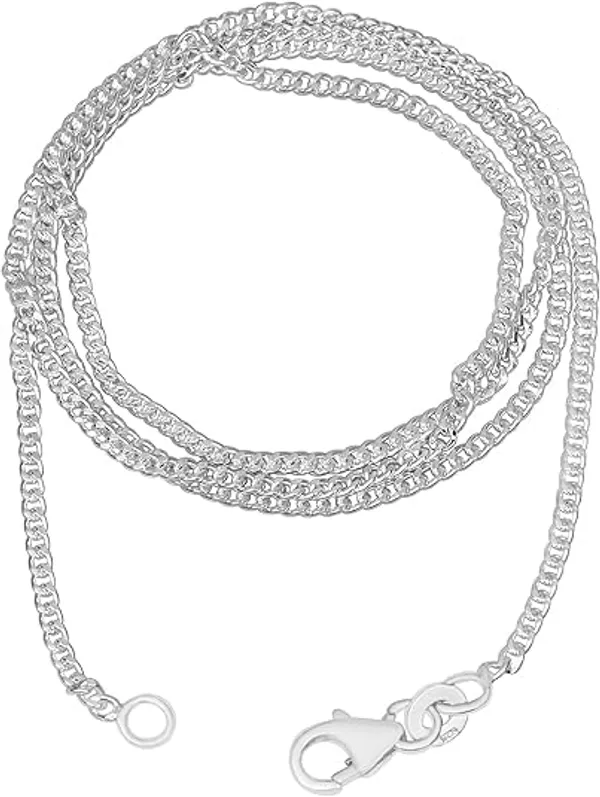 JEWEL_UP_BY_SARITA_925_Sterling_Silver_Chain_Necklace_for_Men_&_Women_Classic_Curb_Link_Silver_Chain_Durable_Lobster_Claw_Clasp_Available_in_16”_to_32”_Lengths