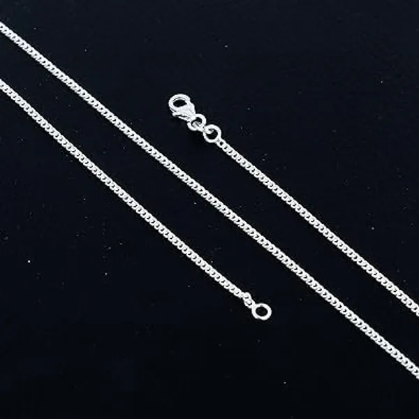 JEWEL_UP_BY_SARITA_925_Sterling_Silver_Chain_Necklace_for_Men_&_Women_Classic_Curb_Link_Silver_Chain_Durable_Lobster_Claw_Clasp_Available_in_16”_to_32”_Lengths