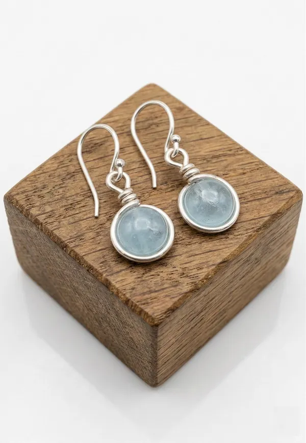Aquamarine_Round_Earrings_for_Women_925_Sterling_Silver_Handmade_Dangle_Earrings,_March_Birthstone_Jewelry_Minimalist_Bezel_Set_Gemstone_Drop_Earrings