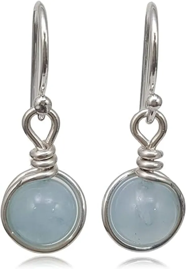 Aquamarine_Round_Earrings_for_Women_925_Sterling_Silver_Handmade_Dangle_Earrings,_March_Birthstone_Jewelry_Minimalist_Bezel_Set_Gemstone_Drop_Earrings