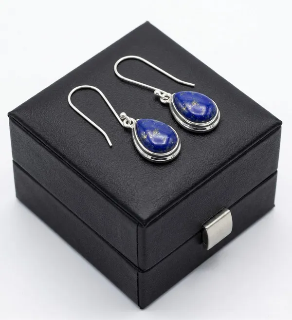 Lapis_Lazuli_French_Wire_Drop_Earrings_in_925_Sterling_Silver_Natural_Blue_Gemstone_Teardrop_Dangle_Hook_Earrings_for_Women_Handmade_Elegant_Jewelry
