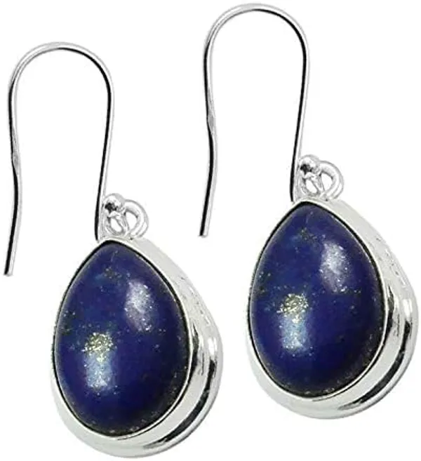 Lapis_Lazuli_French_Wire_Drop_Earrings_in_925_Sterling_Silver_Natural_Blue_Gemstone_Teardrop_Dangle_Hook_Earrings_for_Women_Handmade_Elegant_Jewelry