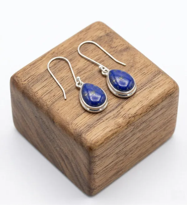 Lapis_Lazuli_French_Wire_Drop_Earrings_in_925_Sterling_Silver_Natural_Blue_Gemstone_Teardrop_Dangle_Hook_Earrings_for_Women_Handmade_Elegant_Jewelry