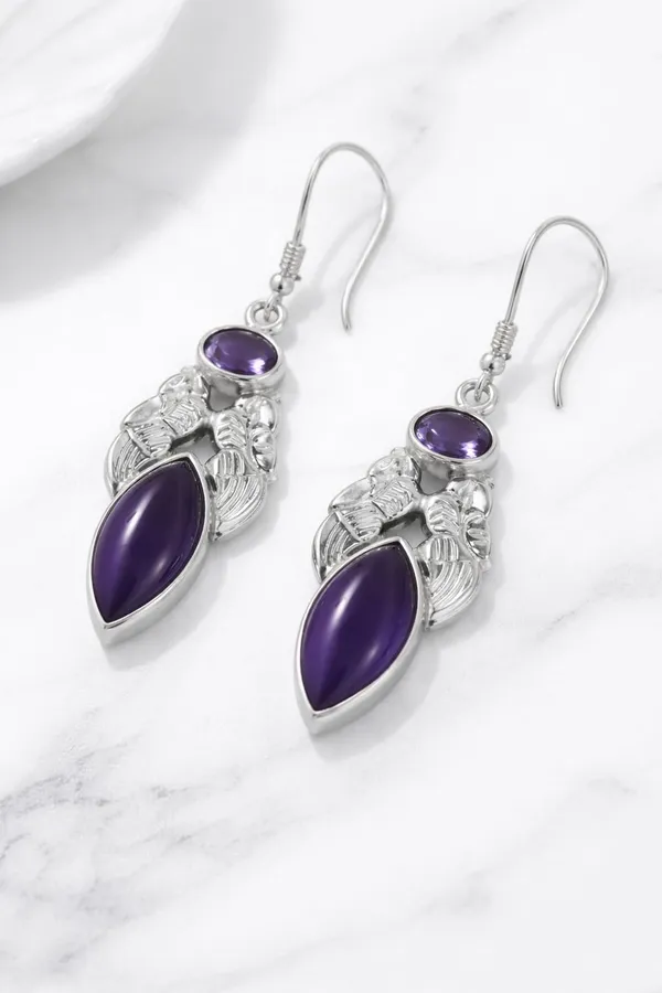 Amethyst_Dangle_Earrings_for_Women_Natural_Purple_Amethyst_Cabochon_Handmade_Drop_Earrings_Vintage_Boho_Statement_Jewelry