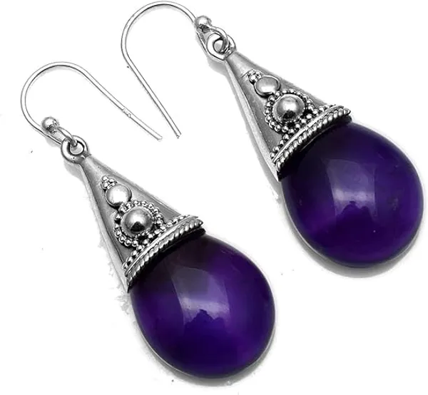 Amethyst_Drop_Earrings_Natural_Purple_Gemstone_Handmade_Teardrop_Dangle_Earrings_for_Women_Wedding_Engagement_Birthday_Jewellery_for_Her