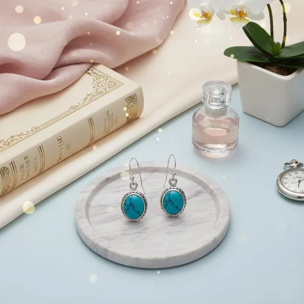925_Sterling_Silver_Natural_Turquoise_Drop_Earrings_for_Women_Handmade_Oval_Blue_Gemstone_Dangle_Earrings_Boho_Artisan_Jewelry