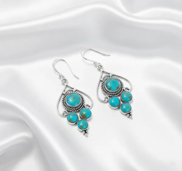 Natural_Turquoise_Dangle_Earrings_Handmade_Multi_Stone_Chandelier_Drop_Earrings_for_Women_Boho_Statement_Jewelry