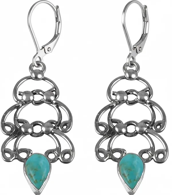 Turquoise_Dangle_Earrings_for_Women_–_Natural_Pear_Shape_Turquoise_Stone,_Handmade_Filigree_Drop_Earrings_with_Leverback_Closure,_Boho_Vintage_Jewelry