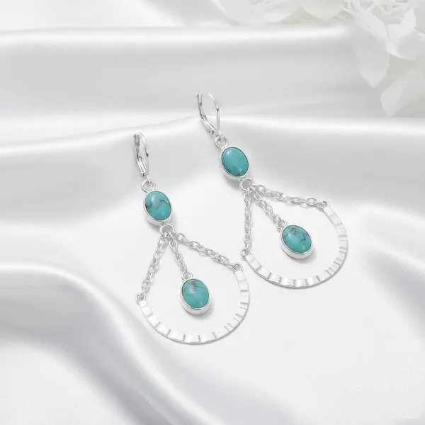 Natural_Turquoise_Chandelier_Dangle_Earrings_in_925_Sterling_Silver_Handmade_Leverback_Drop_Earrings_for_Women_Artisan_Boho_Statement_Jewelry