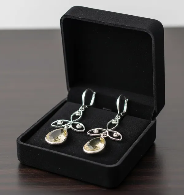JUS_Natural_Green_Amethyst_Leverback_Dangle_Earrings_925_Sterling_Silver_Floral_Design,_Faceted_Prasiolite_Teardrop_Drop_Earrings_for_Women
