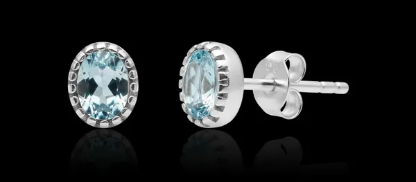JUS_925_Sterling_Silver_Blue_Topaz_Stud_Earrings_for_Women_Oval_6x4_mm_Genuine_Blue_Topaz_Gemstone,_Handmade_Minimalist_Everyday_Jewelry