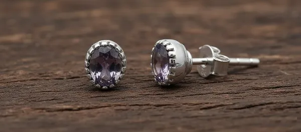 JUS_Amethyst_Oval_6x4_mm_Stud_Earrings_for_Women_Genuine_Purple_Amethyst_925_Sterling_Silver_Handmade_Minimalist_Earrings_February_Birthstone_Fine_Jewelry