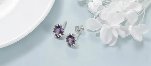 JUS_Amethyst_Oval_6x4_mm_Stud_Earrings_for_Women_Genuine_Purple_Amethyst_925_Sterling_Silver_Handmade_Minimalist_Earrings_February_Birthstone_Fine_Jewelry