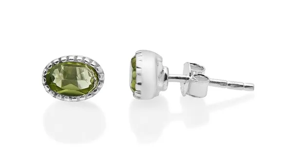JUS_Natural_Peridot_Oval_6x4_mm_Stud_Earrings_in_925_Sterling_Silver_August_Birthstone_Green_Gemstone_Earrings_for_Women_Handmade_Minimalist_Fine_Jewelry