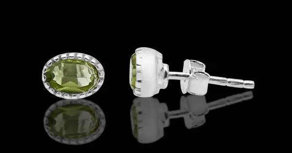 JUS_Natural_Peridot_Oval_6x4_mm_Stud_Earrings_in_925_Sterling_Silver_August_Birthstone_Green_Gemstone_Earrings_for_Women_Handmade_Minimalist_Fine_Jewelry