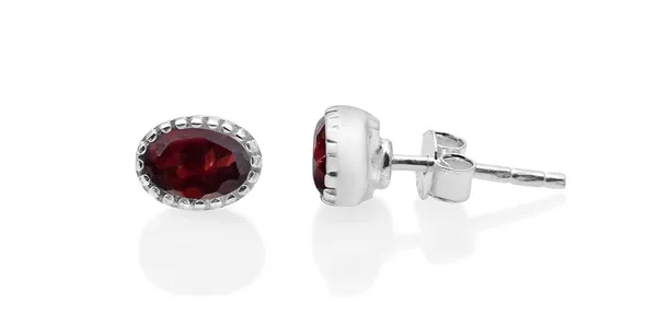 JUS_Natural_Garnet_Oval_6x4_mm_Stud_Earrings_in_925_Sterling_Silver_Deep_Red_January_Birthstone_Gemstone_Earrings_for_Women_Handmade_Minimal_Fine_Jewelry