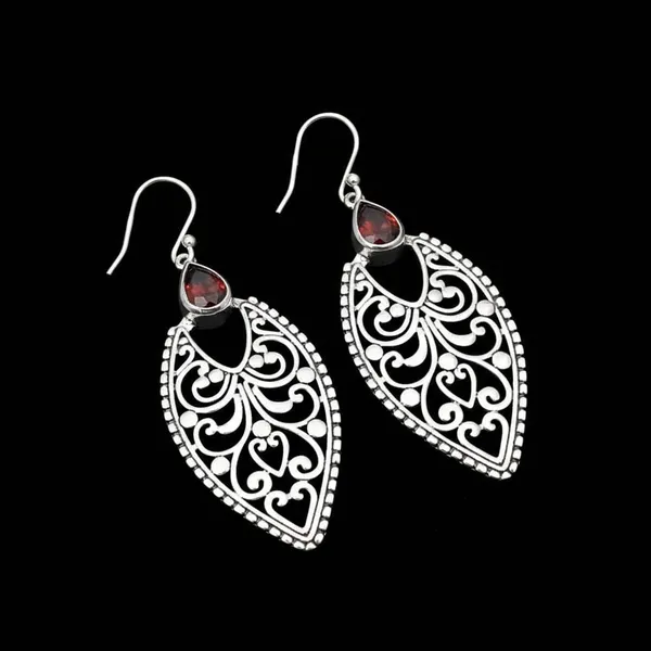 JUS_Natural_Garnet_925_Sterling_Silver_Dangle_Earrings_for_Women_Handmade_Filigree_Drop_Earrings_January_Birthstone_Red_Gemstone_Jewelry_for_Her