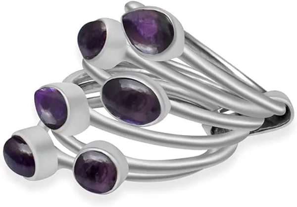 Natural_Amethyst_925_Sterling_Silver_Statement_Ring_for_Women_Multi-Stone_Handmade_Boho_Ring_February_Birthstone_Purple_Gemstone_Jewelry_for_Her