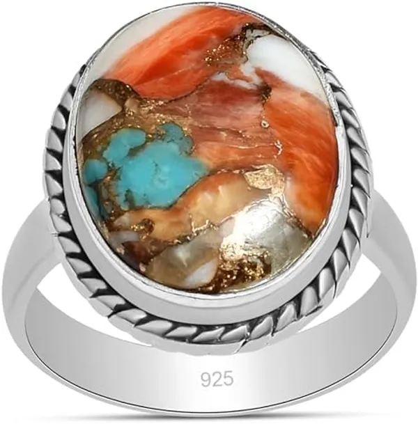 JEWEL_UP_BY_SARITA_Oyster_Turquoise_Oval_Ring_for_Women_Natural_Oyster_Turquoise_Gemstone_Solid_925_Sterling_Silver_Handmade_Statement_Ring