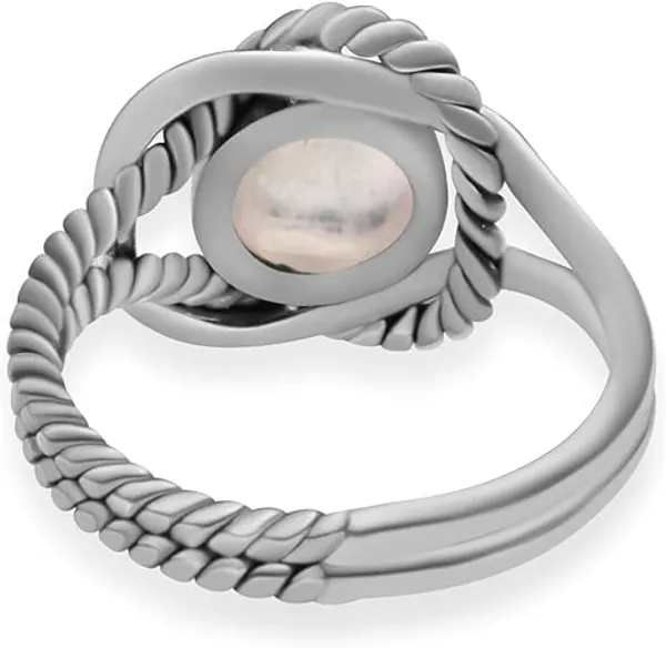 Natural_Rose_Quartz_Ring_7mm_Oval,_925_Sterling_Silver_Twisted_Rope_Split_Shank_Ring_for_Women,_Handmade_Gemstone_Jewelry