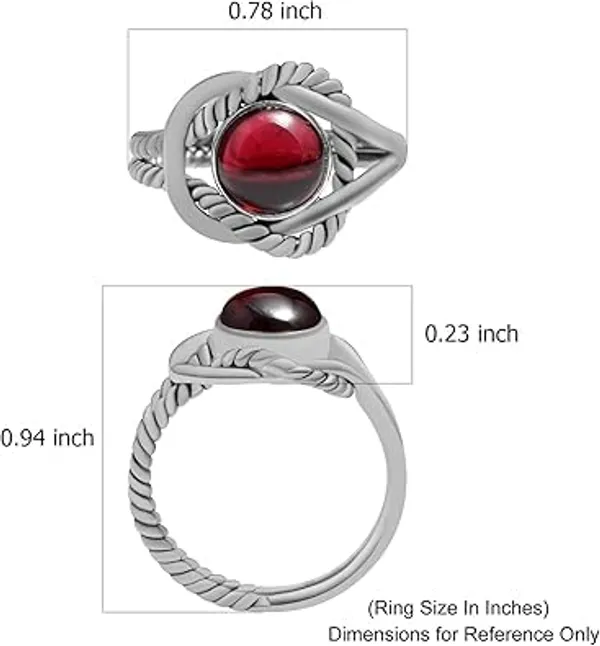 JEWEL_UP_BY_SARITA_JUS_Natural_7mm__Rubellite_Gemstone_Ring_for_Women,_925_Sterling_Silver_Twisted_Rope_Split_Shank_Ring,_Handmade_Boho_Statement_Jewelry