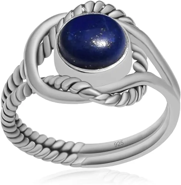 Lapis_Lazuli_Ring_925_Sterling_Silver_Twisted_Rope_Split_Shank_Ring_for_Women__Handmade_Blue_Gemstone_Statement_Jewelry