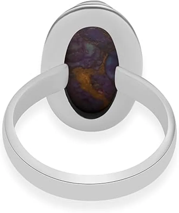 JEWEL_UP_BY_SARITA_Natural_Purple_Turquoise_Oval_Ring_for_Women_Solid_925_Sterling_Silver_Handmade_Statement_Ring,_Genuine_Gemstone_Bezel_Set_Jewelry