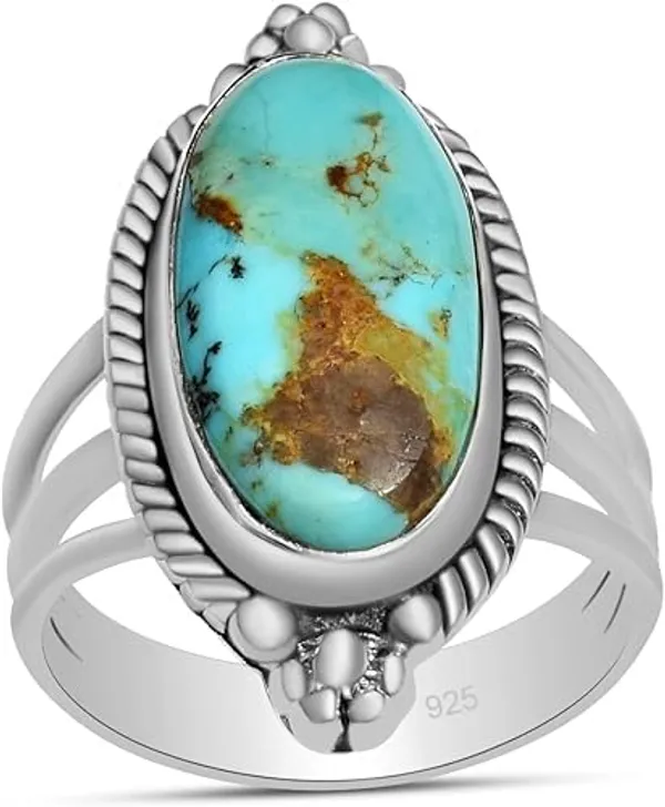 Natural_Turquoise_Gemstone_Solid_925_Sterling_Silver_Trio_Shank_Ring_for_Women,_Handmade_Statement_Ring,_Oval_Turquoise_Silver_Jewelry