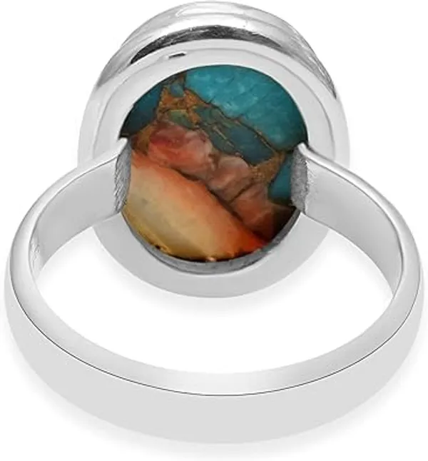 JEWEL_UP_BY_SARITA_Natural_Oyster_Turquoise_Gemstone_925_Sterling_Silver_Oval_Shape_Ring_for_Women_Handmade_Boho_Statement_Jewelry_Genuine_Turquoise_Silver_Ring