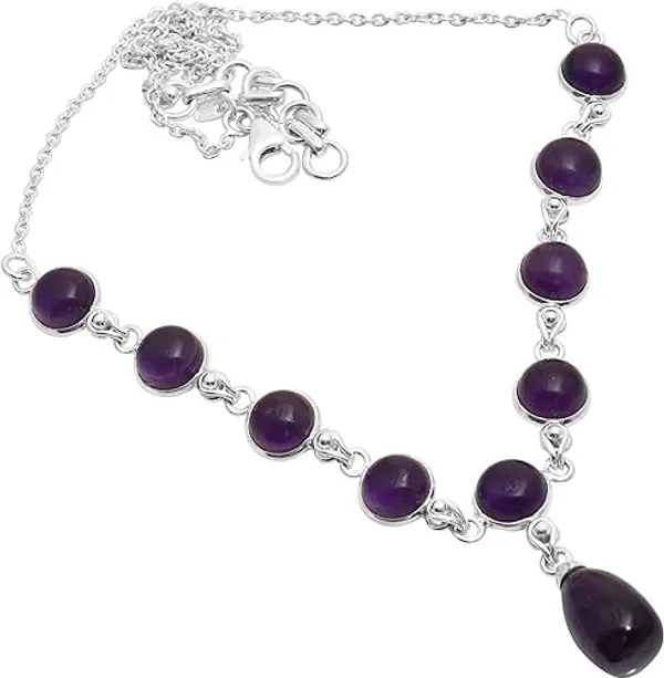 Natural_Gemstone_Amethyst_necklace_sterling_silver