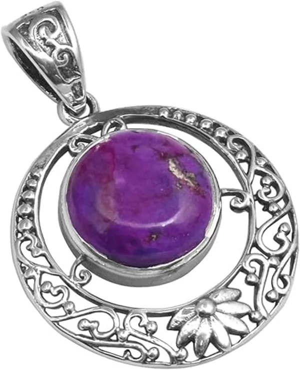 JUS_Purple_Turquoise_Pendant_for_Women_Natural_Purple_Turquoise_Gemstone_925_Sterling_Silver_Handmade_Statement_Pendant_Boho_Vintage_Jewelry