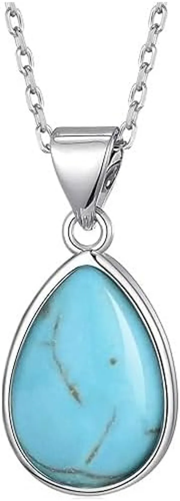 JUS_Natural_Turquoise_Teardrop_Pendant_With_Cable_Chain_925_Sterling_Silver_Handmade_Blue_Turquoise_Cabochon_Gemstone_Elegant_Necklace_Jewelry_For_Women