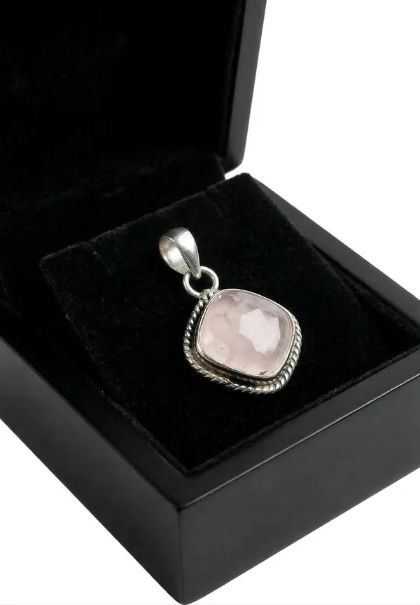 JUS_Rose_Quartz_Cushion_Cut_Pendant_in_925_Sterling_Silver_Natural_Rose_Quartz_Gemstone_Necklace_Pendant_Handmade_Pink_Crystal_Jewelry_for_Women_Healing_Love_Stone_Jewelry_Gift