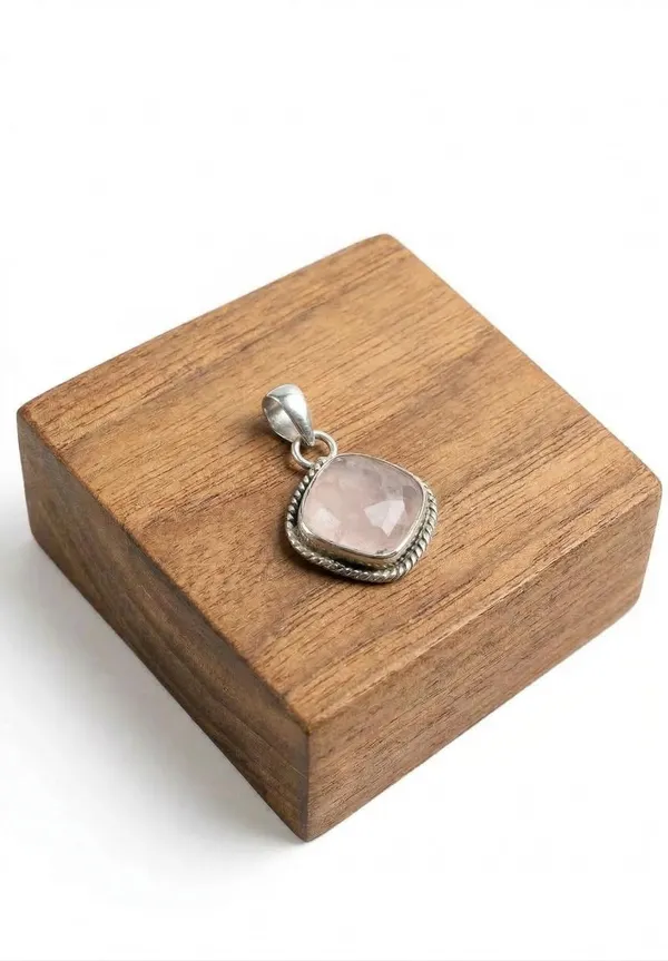 JUS_Rose_Quartz_Cushion_Cut_Pendant_in_925_Sterling_Silver_Natural_Rose_Quartz_Gemstone_Necklace_Pendant_Handmade_Pink_Crystal_Jewelry_for_Women_Healing_Love_Stone_Jewelry_Gift