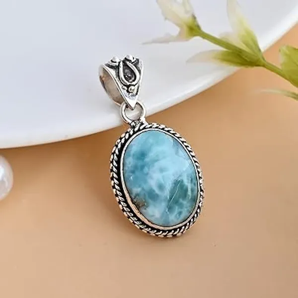 JUS_Natural_Larimar_Pendant_in_925_Sterling_Silver_Oval_Blue_Larimar_Gemstone_Pendant_for_Women_Handmade_Statement_Jewelry