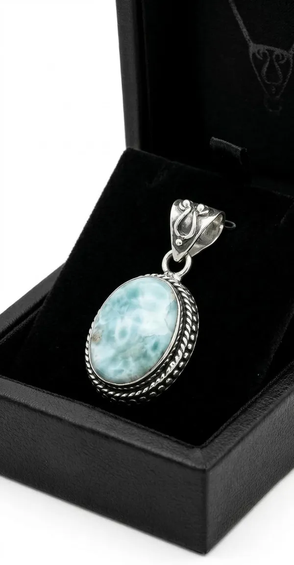 JUS_Natural_Larimar_Pendant_in_925_Sterling_Silver_Oval_Blue_Larimar_Gemstone_Pendant_for_Women_Handmade_Statement_Jewelry