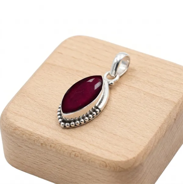Natural_Garnet_Gemstone_Silver_Premium_Charm_For_Women