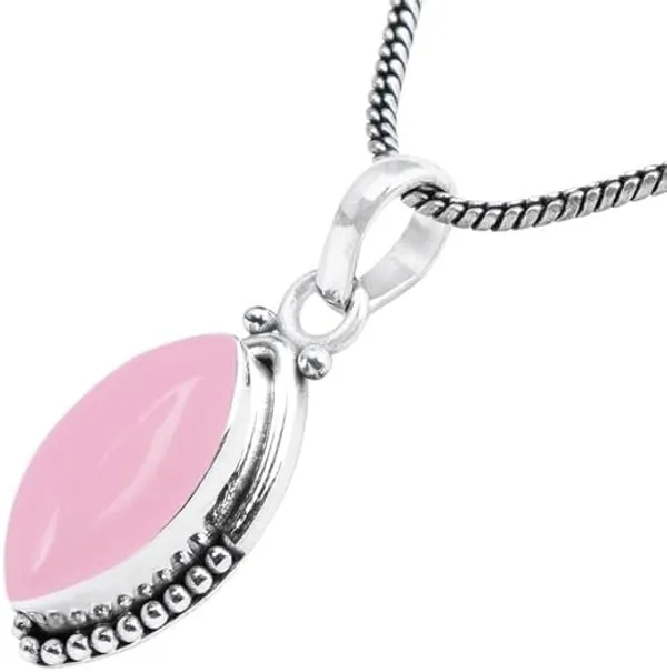 Natural_Rose_Quartz_Gemstone_Peandant_Silver_Premium_Charm_For_Women
